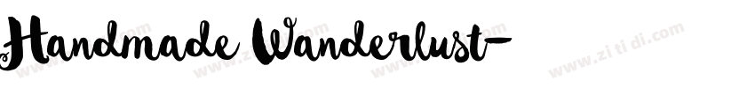 Handmade Wanderlust字体转换 Handmade Wanderlust字体转换